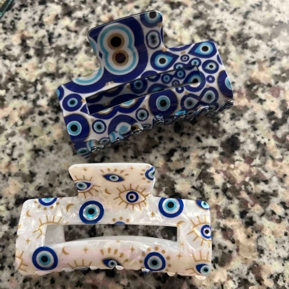 Accessories - Two Evil eye hair clips